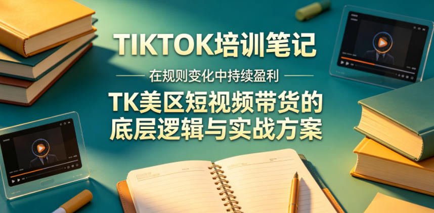 视界跨境TIKTOK4月17培训笔记，在规则变化中持续盈利，TK美区短视频带货的底层逻辑与实战方案【文档】-止水留痕