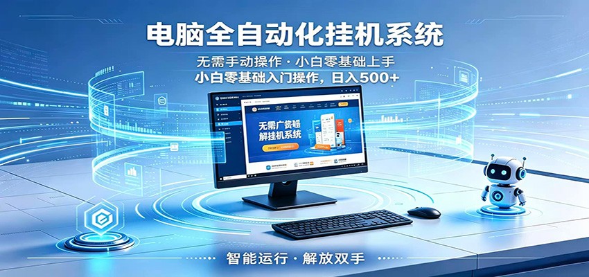 智能广告挂机无需值守，小白上手轻松实现每日增收-止水留痕