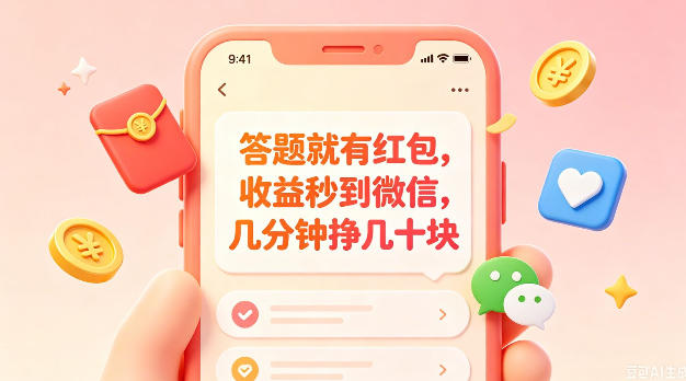 答题就有红包，收益秒到微信，几分钟挣几十块，学生党上班族宝妈都可以玩【揭秘】-止水留痕