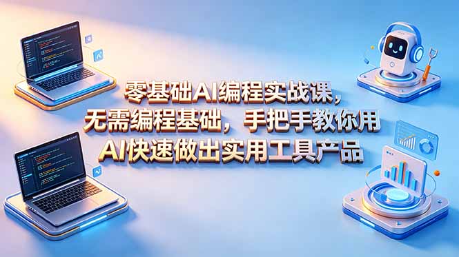 零基础AI编程实战课-更新，无需编程基础，手把手教你用AI快速做出实用工具产品-止水留痕