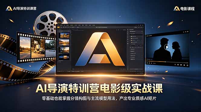 AI导演特训营电影级实战课，零基础也能掌握分镜构图与主流模型用法，产出专业质感AI短片-止水留痕