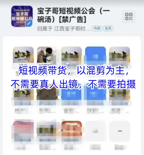 宝子哥头部团队短视频带货，以混剪为主，不需要真人出镜，不需要拍摄【更新26年3月】-止水留痕