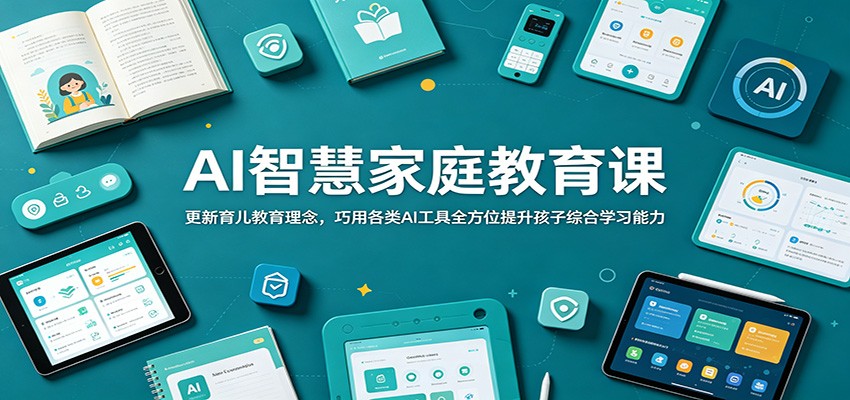 AI智慧家庭教育课：更新育儿教育理念，巧用各类AI工具全方位提升孩子综合学习能力-止水留痕