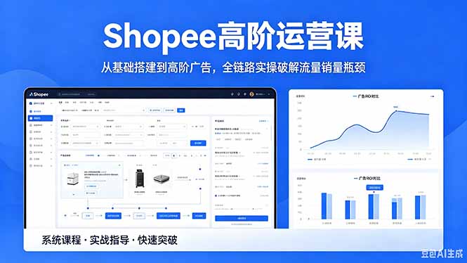 Shopee高阶运营课-2026年5月更新，从基础搭建到高阶广告，全链路实操破解流量销量瓶颈-止水留痕
