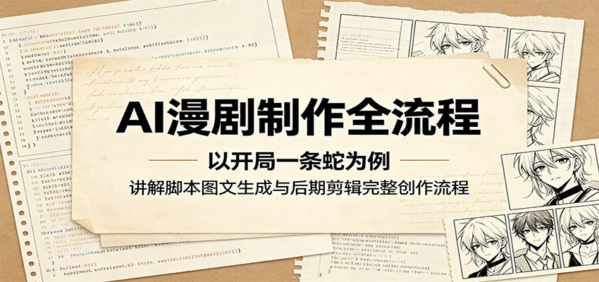 AI漫剧制作全流程：以开局一条蛇为例，讲解脚本图文生成与后期剪辑完整创作流程-止水留痕