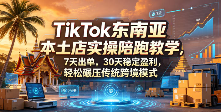 TikTok东南亚本土店实操陪跑教学，7天出单，30天稳定盈利，轻松碾压传统跨境模式(更新0516)-止水留痕