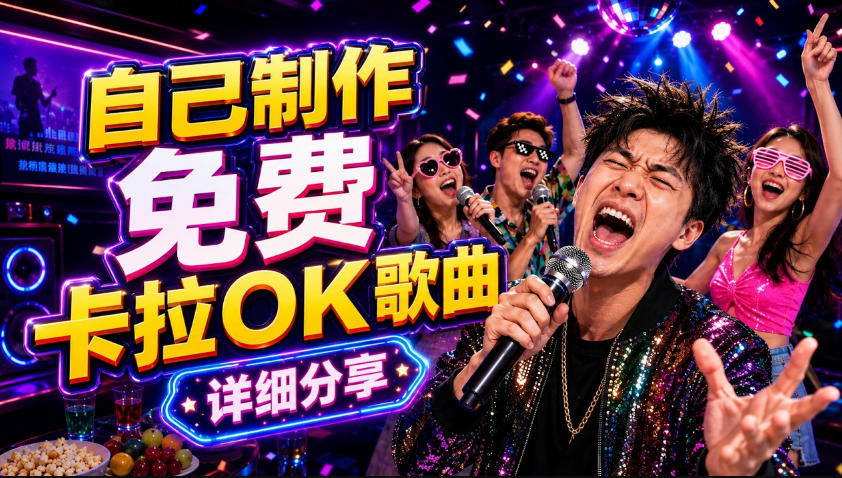 零基础AI制作免费卡拉OK视频教程，从歌曲生成、音轨分离到字幕制作、视频导出，手把手教学-止水留痕