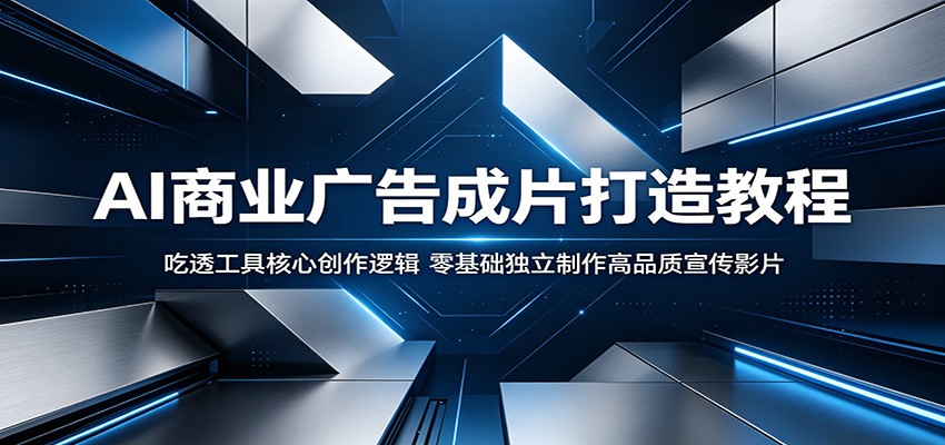 AI商业广告成片打造教程：吃透工具核心创作逻辑，零基础独立制作高品质宣传影片-止水留痕