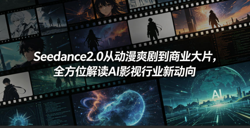 Seedance2.0从动漫爽剧到商业大片，全方位解读AI影视行业新动向-止水留痕