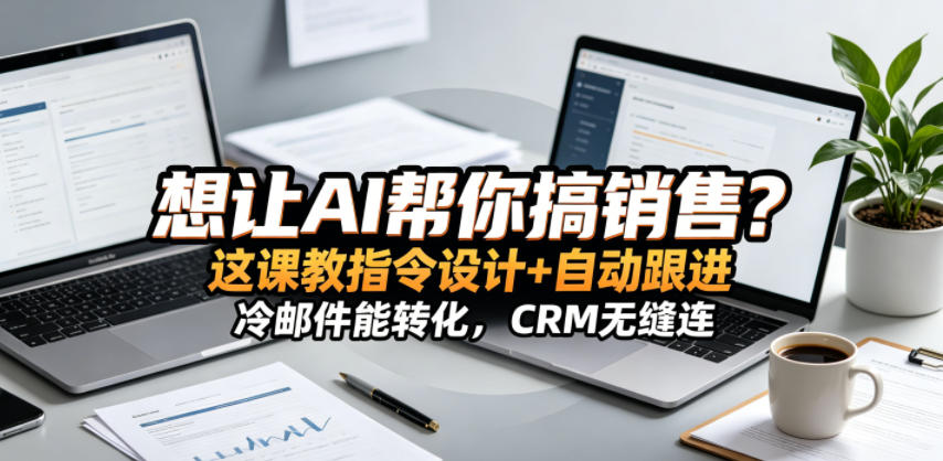 想让AI帮你搞销售？这课教指令设计+自动跟进，冷邮件能转化，CRM无缝连！【原创双语字幕】-止水留痕