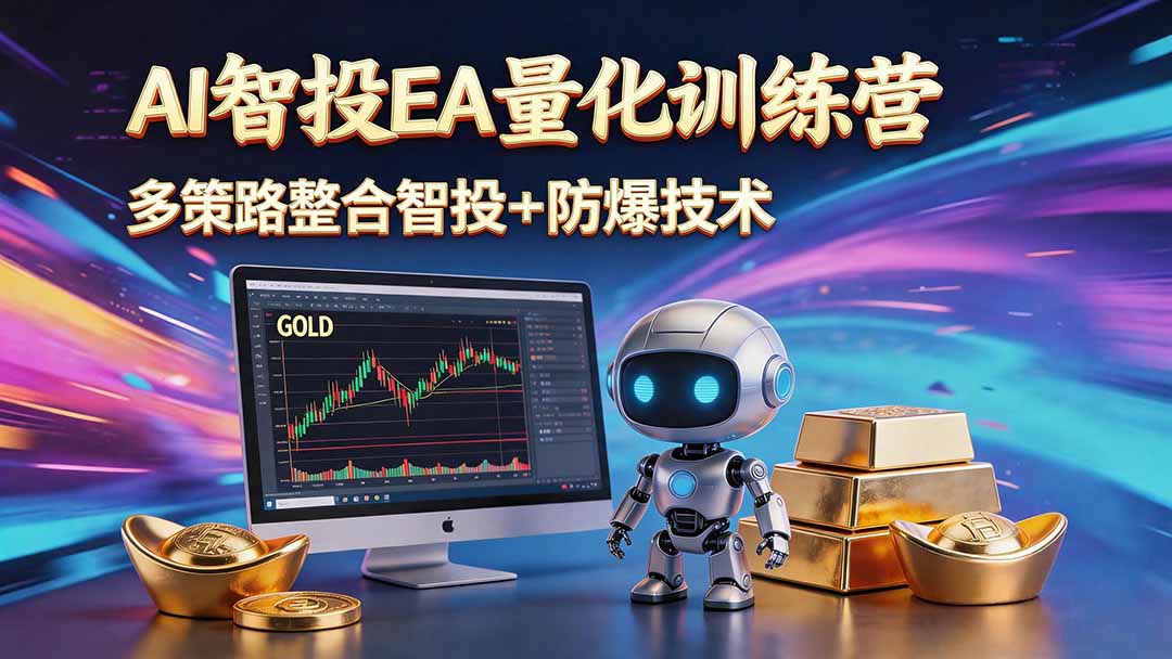 AI智投EA量化运营技术，自动化黄金操盘技术，小白也可以轻松上手日入1000+-止水留痕