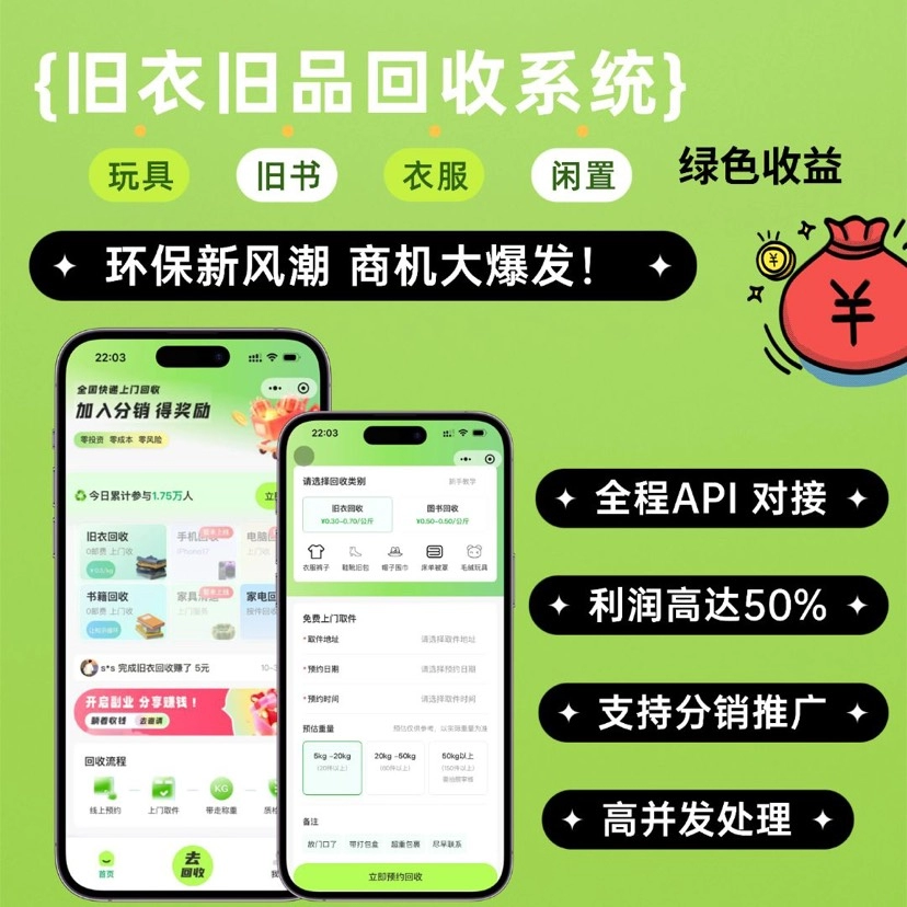 旧物回收系统源码 – go语言版-止水留痕