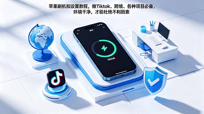 苹果刷机和设置教程，做Tiktok、跨境、各种项目必备，环境干净，才能杜绝不利因素-止水留痕