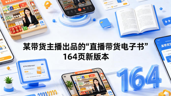 某带货主播出品的《直播带货电子书》164页新版本-止水留痕