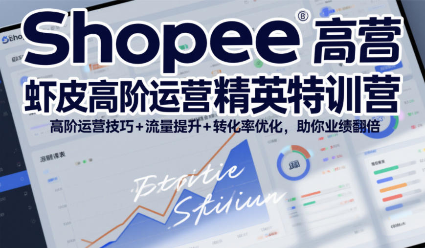 Shopee虾皮高阶运营精英特训营，高阶运营技巧+流量提升+转化率优化，助你业绩翻倍(更新26年5月)-止水留痕