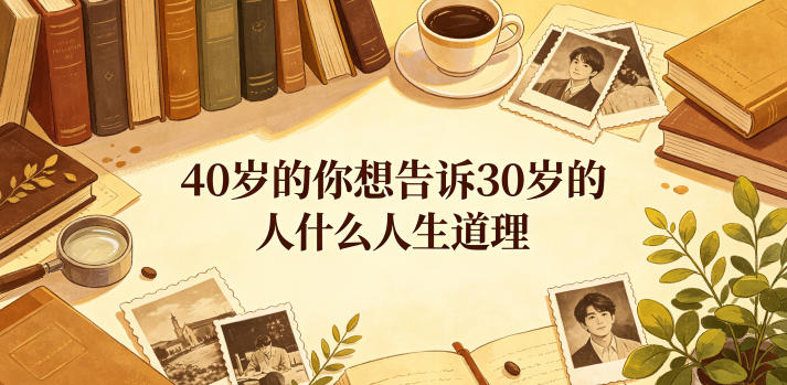 公众号付费文章：40岁的你想告诉30岁的人什么人生道理？-止水留痕
