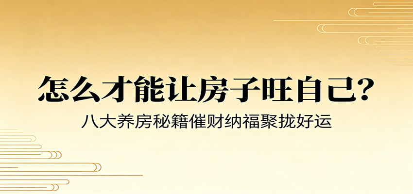 付费文章《怎么才能让房子旺自己？》八大养房秘籍催财纳福聚拢好运-止水留痕