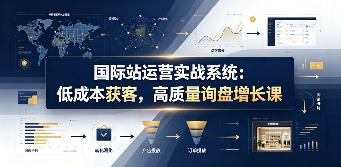 国际站运营实战系统：低成本获客，高质量询盘增长课(更新26年)-止水留痕