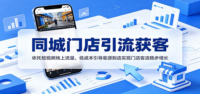 同城门店引流获客：依托短视频线上流量，低成本引导客源到店实现门店客流稳步增长-止水留痕